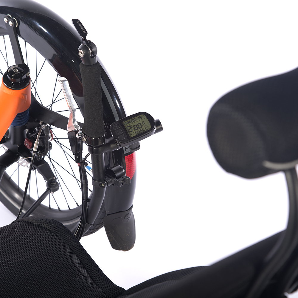 HP Velotechnik Scorpion fs 26 - bediening met fietscomputer